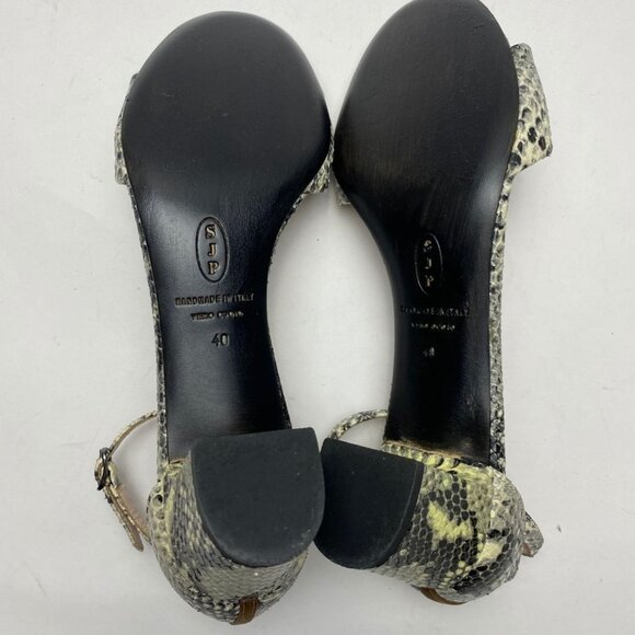 SJP by Sarah Jessica Parker 'Skyler' Snake Embossed Sandal Size 40 - Picture 7 of 7